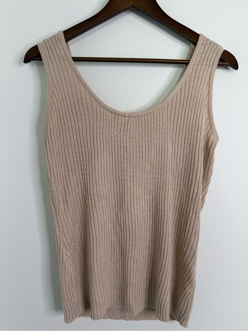 NWT Sage the Label Beige Ribbed Tank